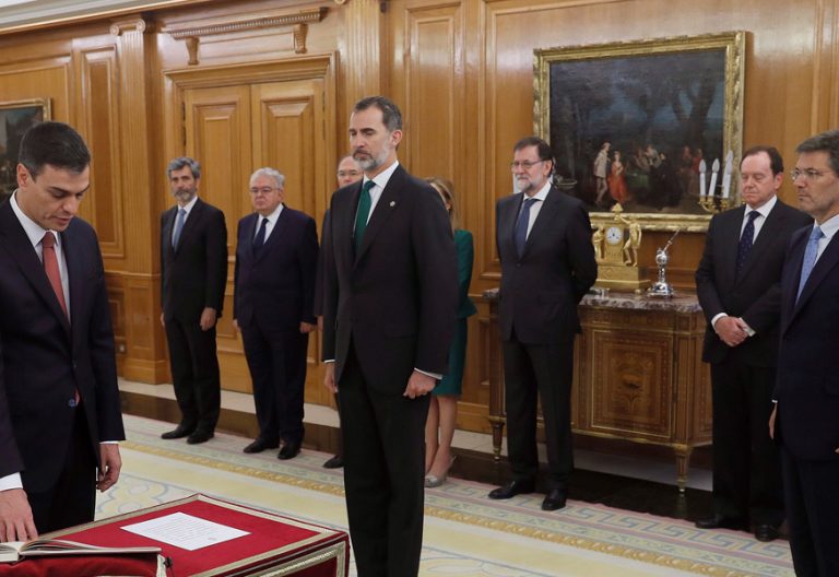 Pedro Sánchez toma posesión cargo presidente del Gobierno 2 junio 2018
