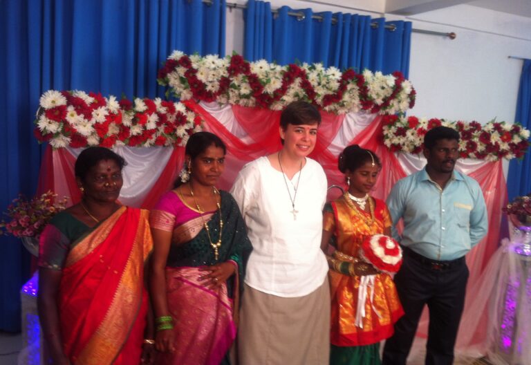 Beatriz Galán, misionera en Sri Lanka