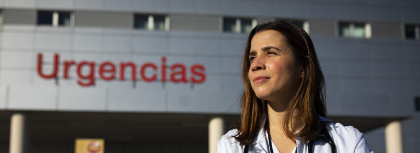 Sara Carbajal, sanitaria. Foto: Jesús G. Feria