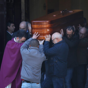 Funeral de Diego Valencia, sacristán de la parroquia de La Palma asesinado en Algeciras