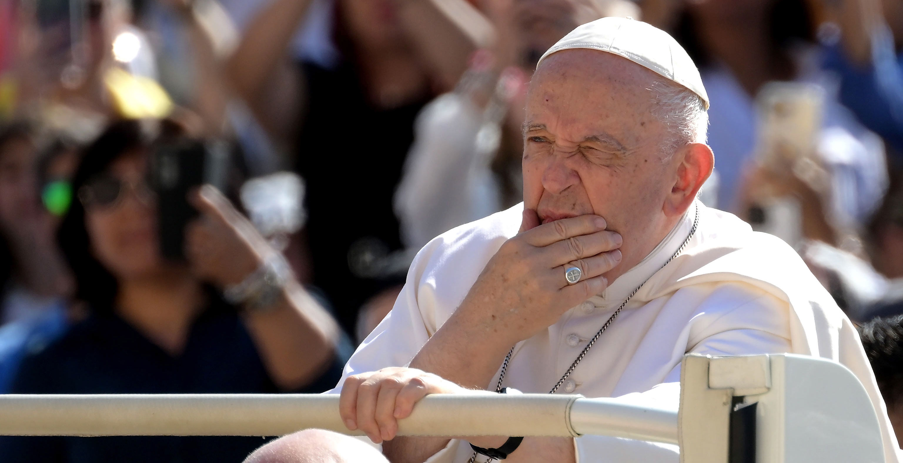 El papa Francisco, durante la audiencia general