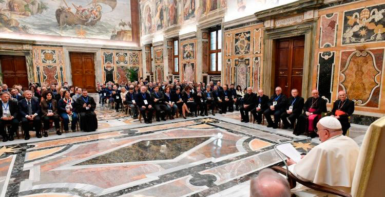 El papa Francisco con las Oficinas de Menores de las diócesis italianas