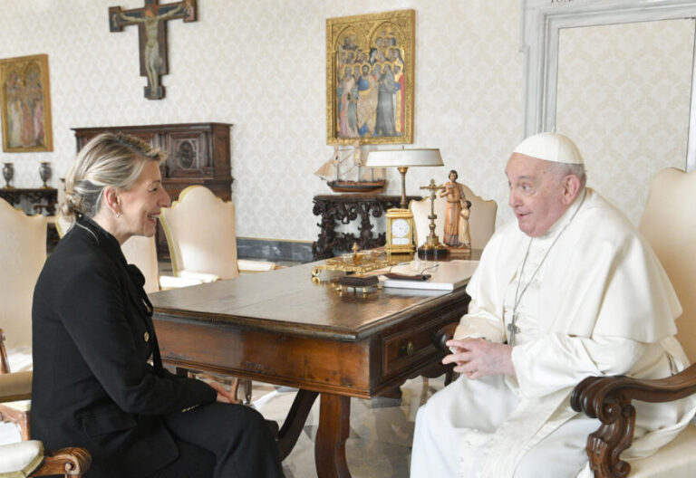 El Papa Francisco recibe a Yolanda Díaz el 2 de febrero de 2024