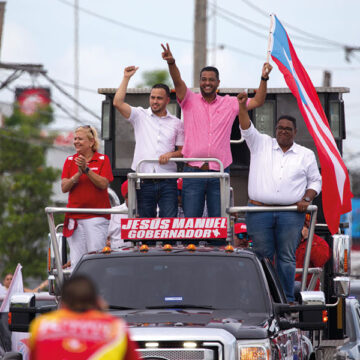Jesús Manuel Ortiz (PNP) celebra su triunfo en las primarias en Puerto Rico
