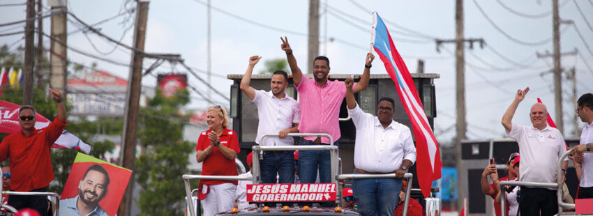 Jesús Manuel Ortiz (PNP) celebra su triunfo en las primarias en Puerto Rico