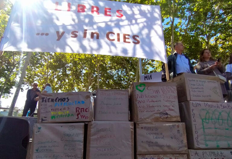 Vigilia por el cierre de los CIE en Madrid