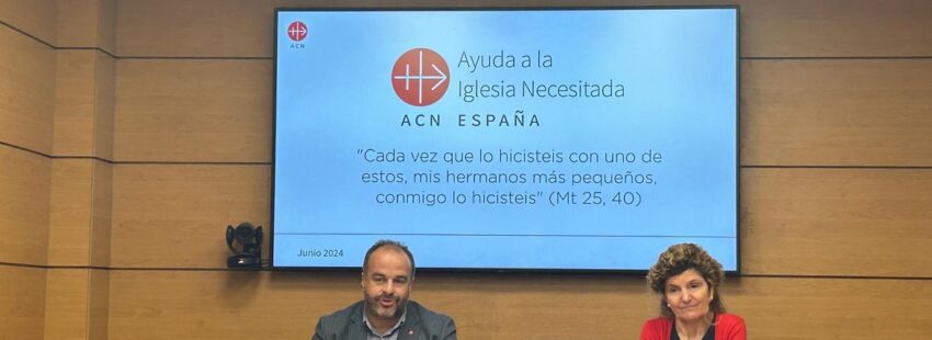 José María Gallardo Villares, director de Ayuda a la Iglesia Necesitada, en la presentación de la Memoria de Actividades