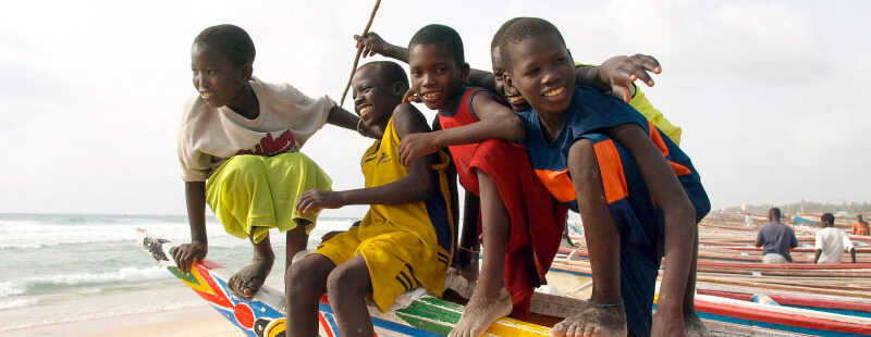 Niños de Senegal de un proyecto de Manos Unidas
