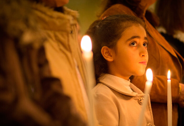 Misa de la Inmaculada Concepción en la capilla de San José en Erbil (Irak)