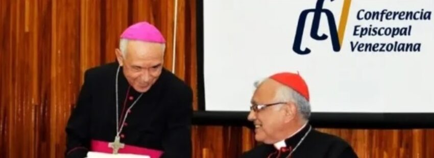 Cardenal Diego Padrón y el cardenal Baltazar Porras