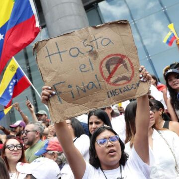 Protestas en Venezuela por resultados electorales