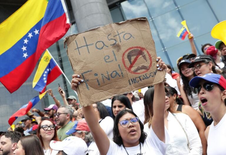 Protestas en Venezuela por resultados electorales