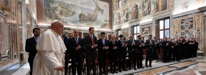 El Papa Francisco, con los seminaristas de Getafe