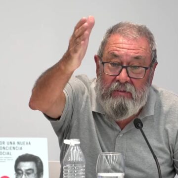 Cándido Méndez, durante la presentación de su nuevo libro