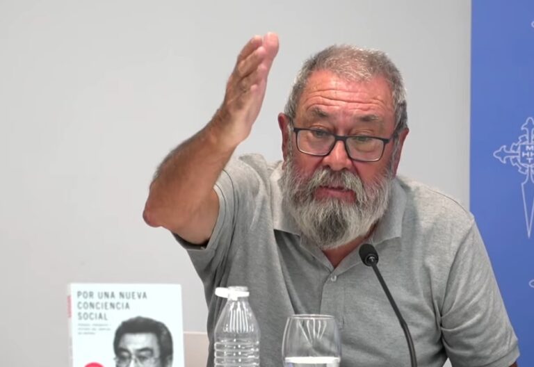 Cándido Méndez, durante la presentación de su nuevo libro