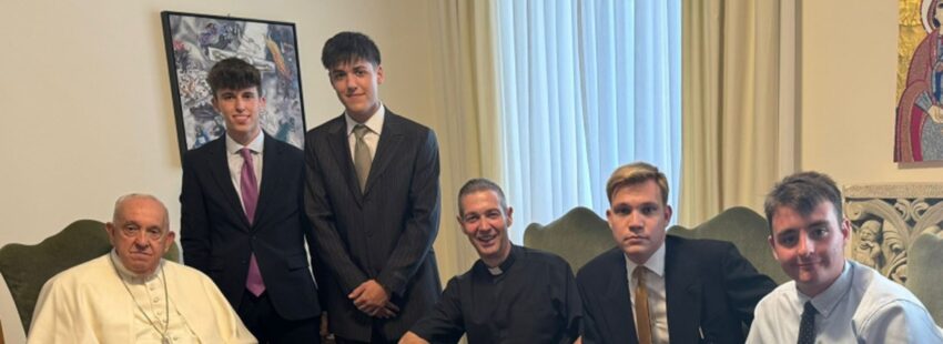 Jóvenes de Tortosa con el papa Francisco