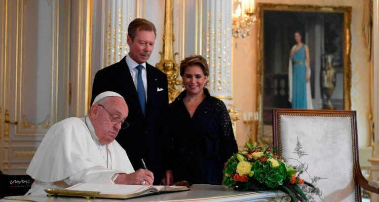 El papa Francisco, en Luxemburgo