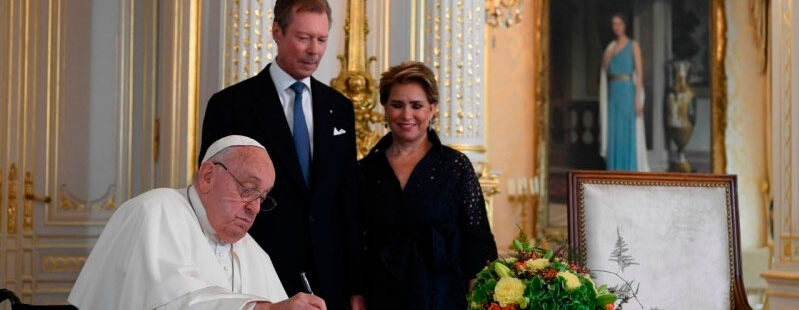 El papa Francisco, en Luxemburgo