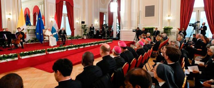 El papa Francisco en su discurso a las autoridades de Luxemburgo