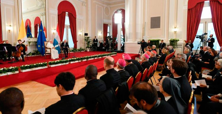 El papa Francisco en su discurso a las autoridades de Luxemburgo