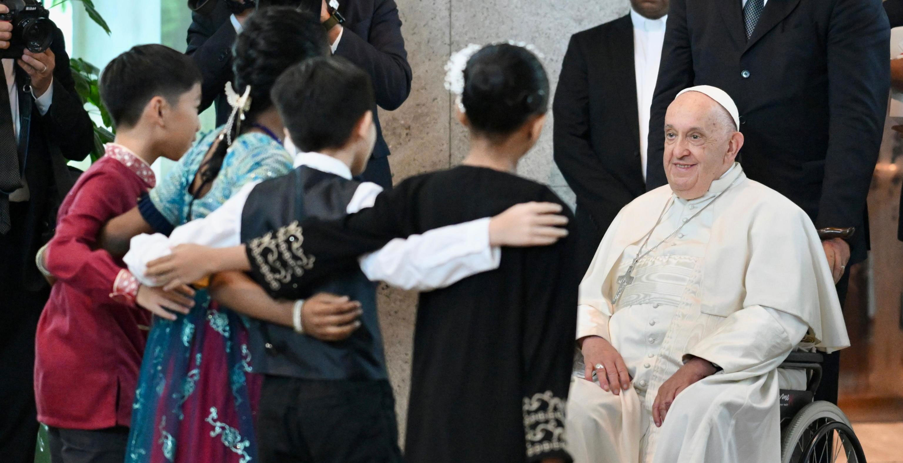 El papa Francisco llega a Singapur