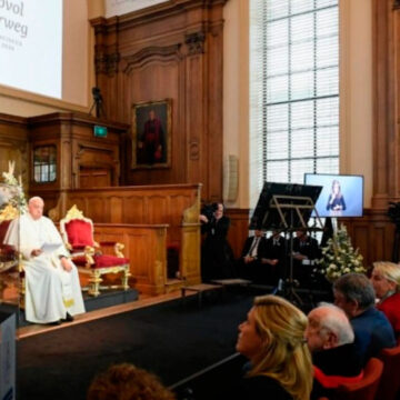 El papa Francisco, en la Universidad Católica de Lovaina