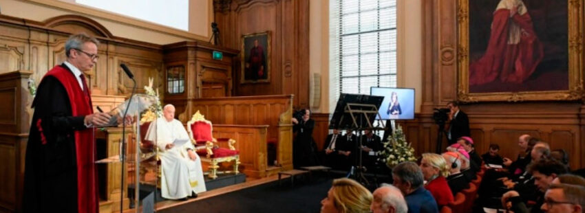 El papa Francisco, en la Universidad Católica de Lovaina