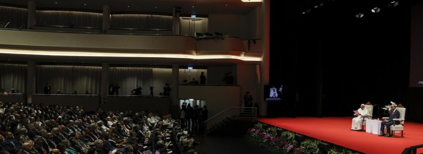 El papa Francisco, en la Universidad Nacional de Singapur