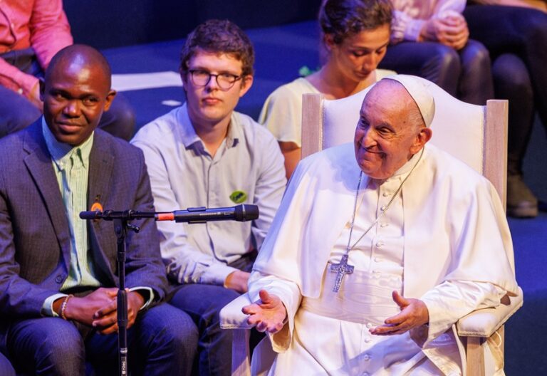 El papa Francisco, en la Universidad Católica de Lovaina