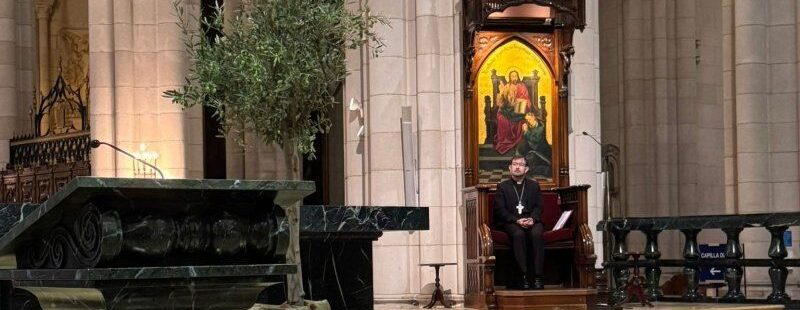 El cardenal José Cobo, en la catedral de la Almudena