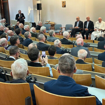 Papa Francisco con los jesuitas de Bruselas y Luxemburgo