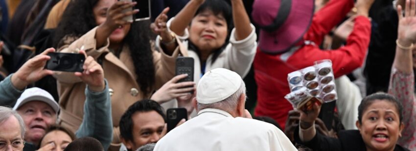 El papa Francisco, en la audiencia general del 23 de octubre de 2024