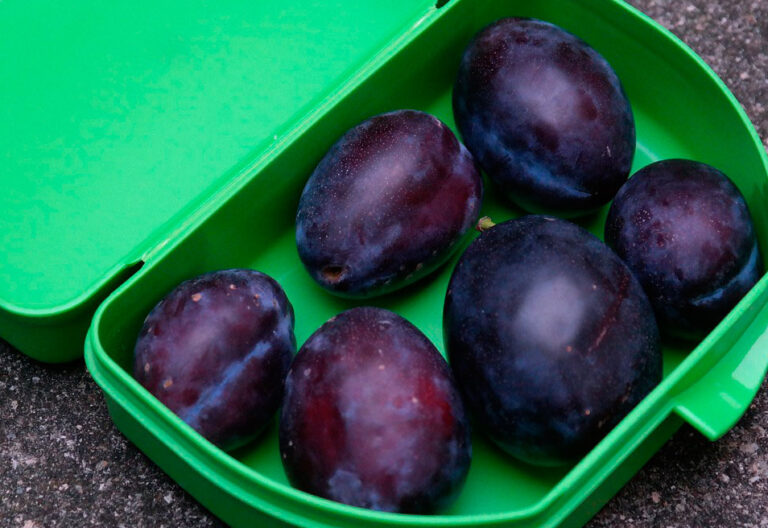 tupper, comida, fruta