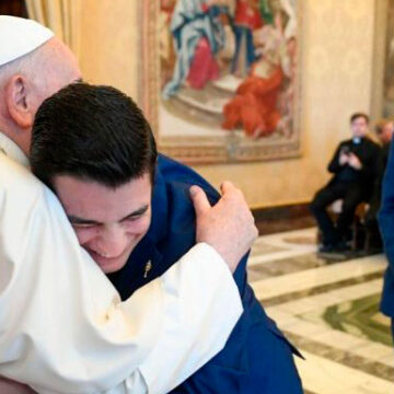 El papa Francisco, con los seminaristas de Toledo