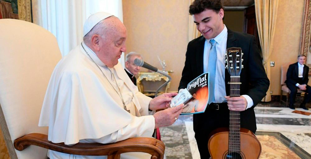 El papa Francisco, con los seminaristas de Toledo