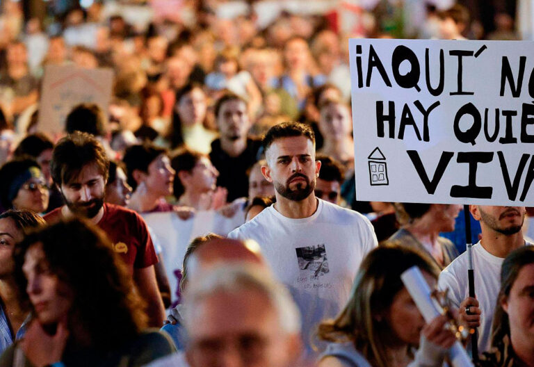 Protestas por el precio de la vivienda