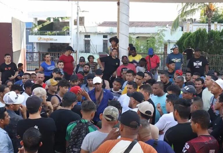 Caravana migrante en Tapachula