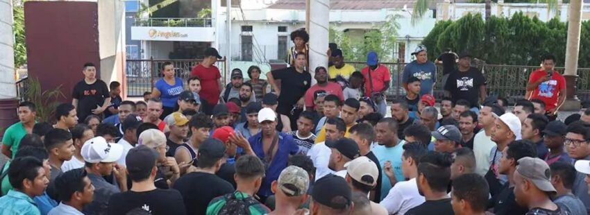 Caravana migrante en Tapachula