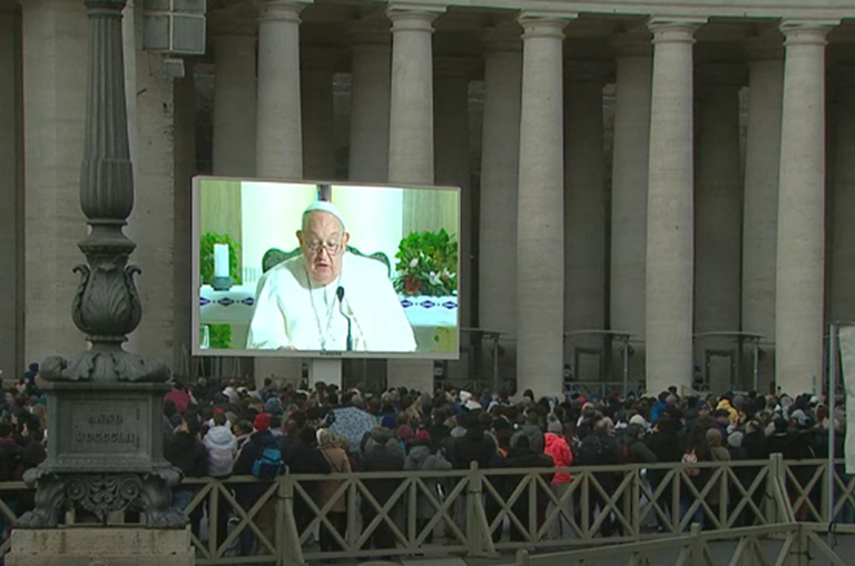 El papa Francisco en el angelus del 22 de diciembre de 2024