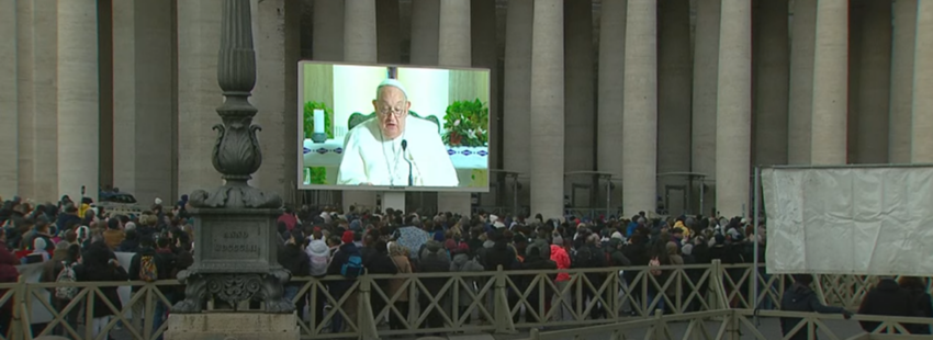 El papa Francisco en el angelus del 22 de diciembre de 2024