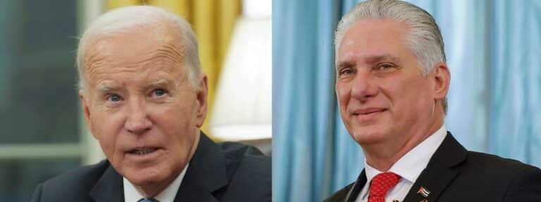 Joe Biden y Miguel Díaz-Canel (fuente: Efe)