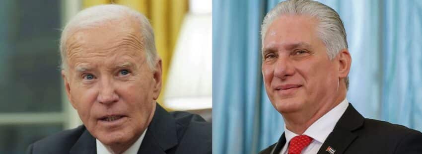 Joe Biden y Miguel Díaz-Canel (fuente: Efe)