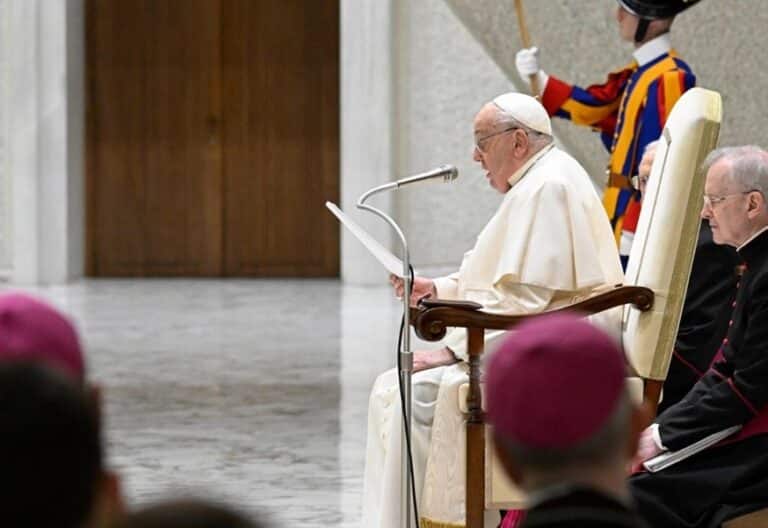 El papa Francisco, en la audiencia del 22 de enero de 2025